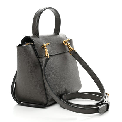 Celine Grained Calfskin Pico Belt Bag Grey 3 of 10