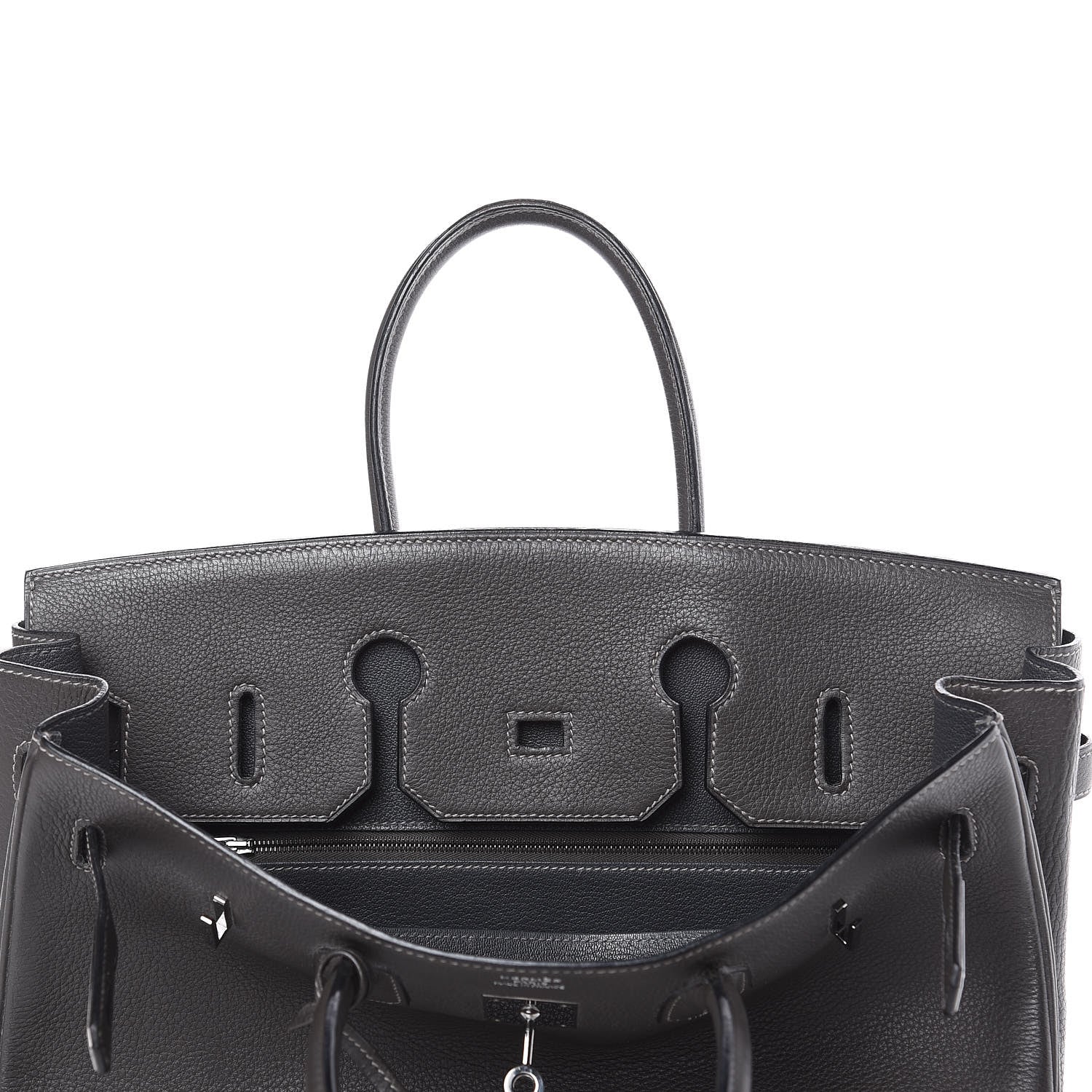 Hermes Taurillon Clemence Birkin 35 Graphite 18 of 35