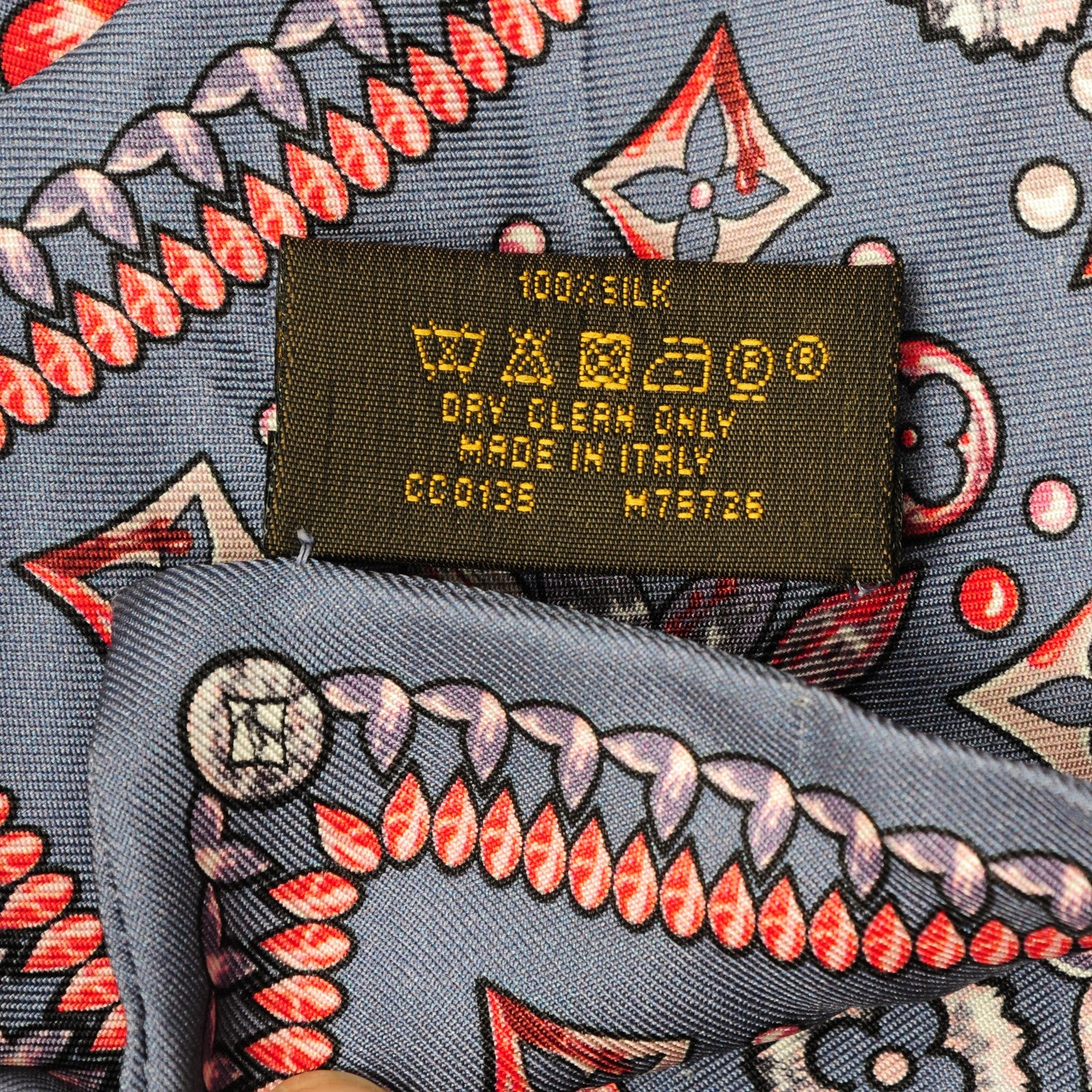 Louis Vuitton Silk Monogram Giant Lvrtual Flowers Bandeau Denim 5 of 5