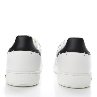 Louis Vuitton Calfskin Monogram Frontrow Sneakers 38 White Black 5 of 10