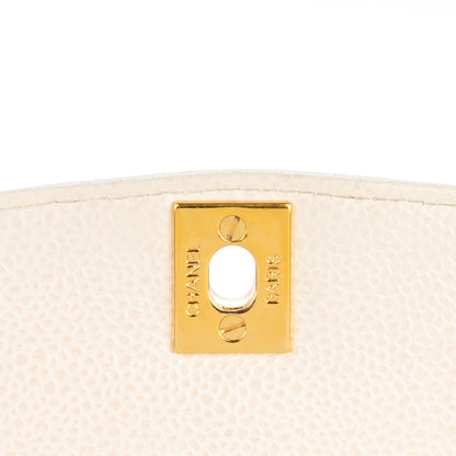 Chanel Caviar Quilted Medium Single Flap Beige Clair 6 of 12