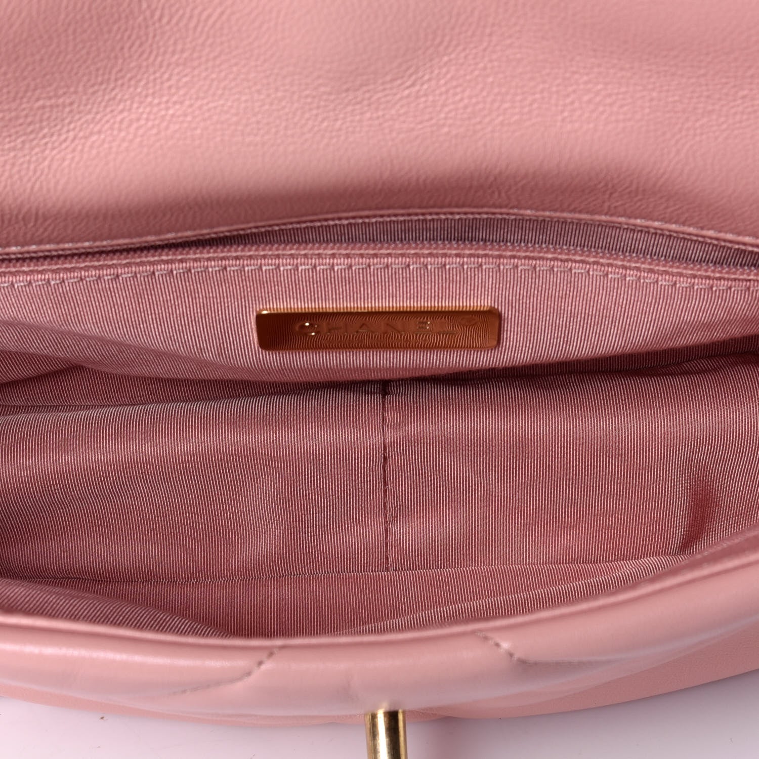 Chanel Lambskin Quilted Medium Chanel 19 Flap Light Pink 5 of 10