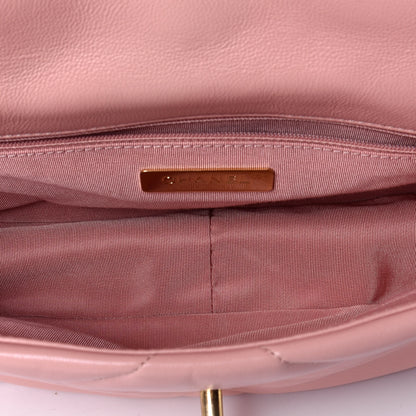 Chanel Lambskin Quilted Medium Chanel 19 Flap Light Pink 5 of 10