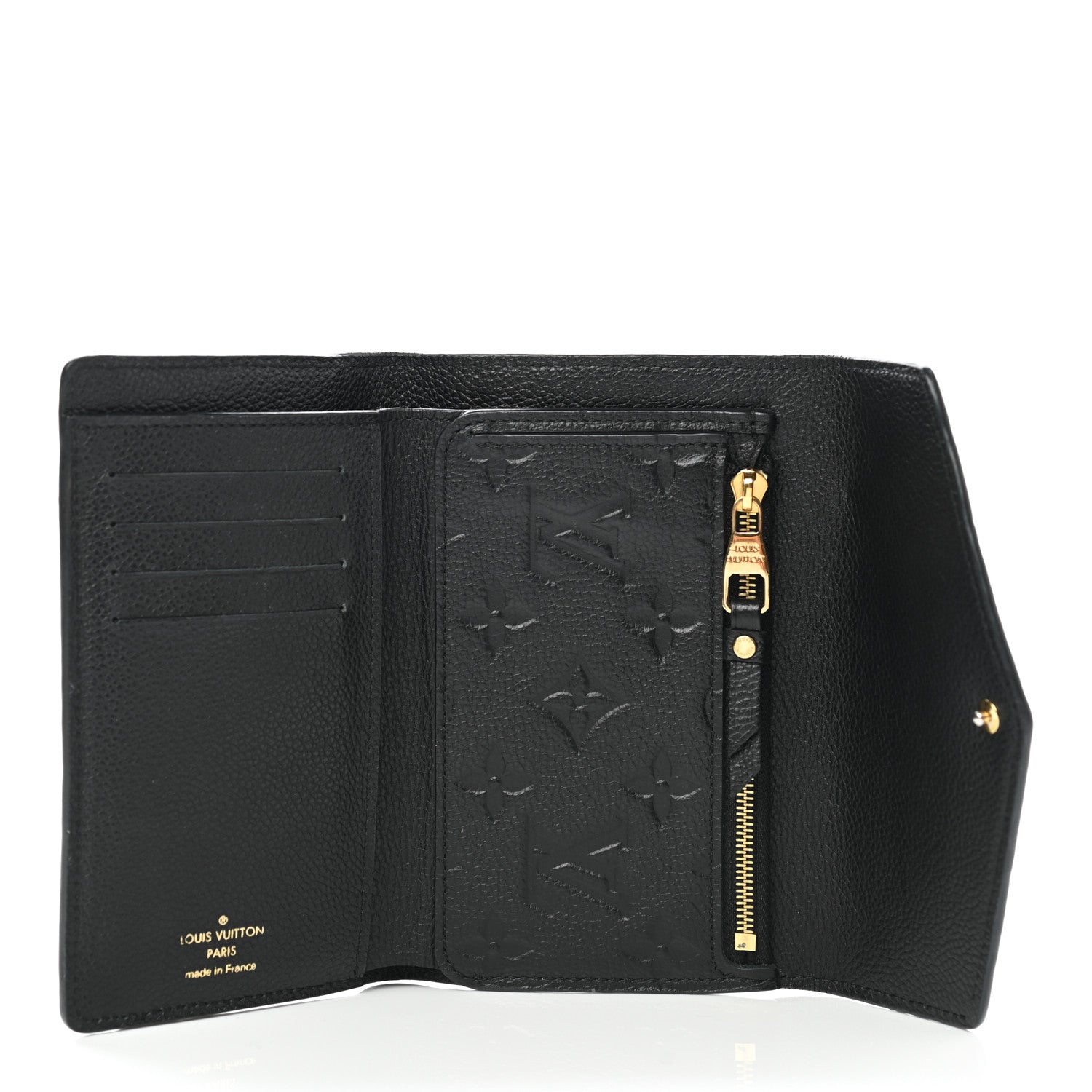 Louis Vuitton Empreinte Compact Curieuse Wallet Black 7 of 9