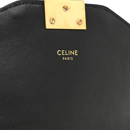 Celine Calfskin Quilted Medium C Bag Black White 6 of 11