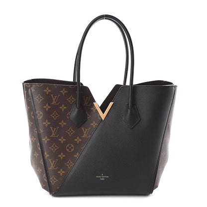 Louis Vuitton Calfskin Monogram Kimono Tote Black 1 of 8