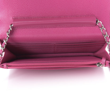 Chanel Caviar Quilted Wallet on Chain WOC Pink 5 of 11