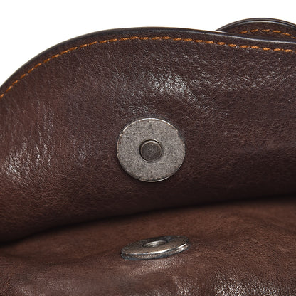 Christian Dior Calfskin Gaucho Double Saddle Bag Brown 9 of 13