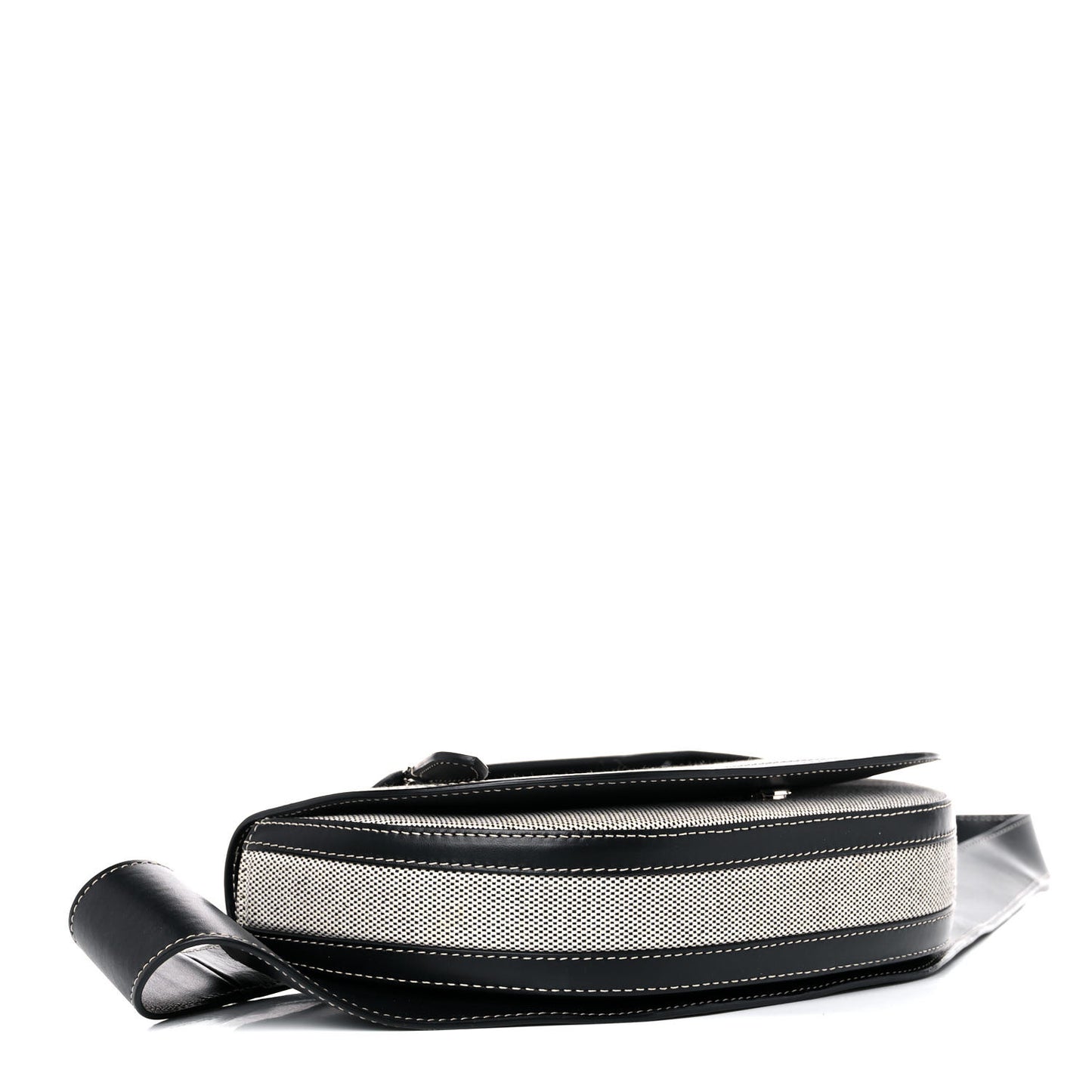 Canvas Horseferry Print Small Olympia Bum Bag Black Grey