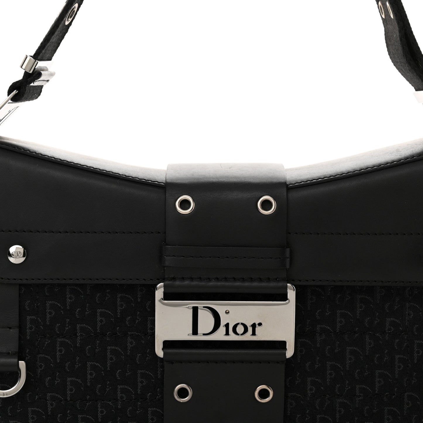Monogram Calfskin Street Chic Columbus Ave Bag Black