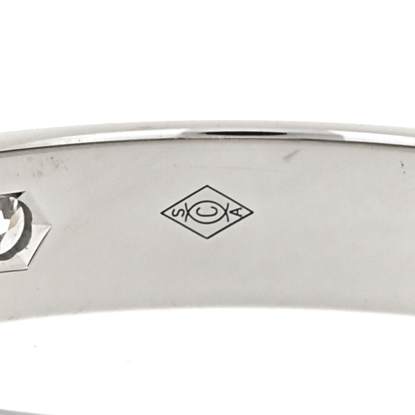 Platinum Diamond 3mm C De Cartier Wedding Band Ring 50 5.25