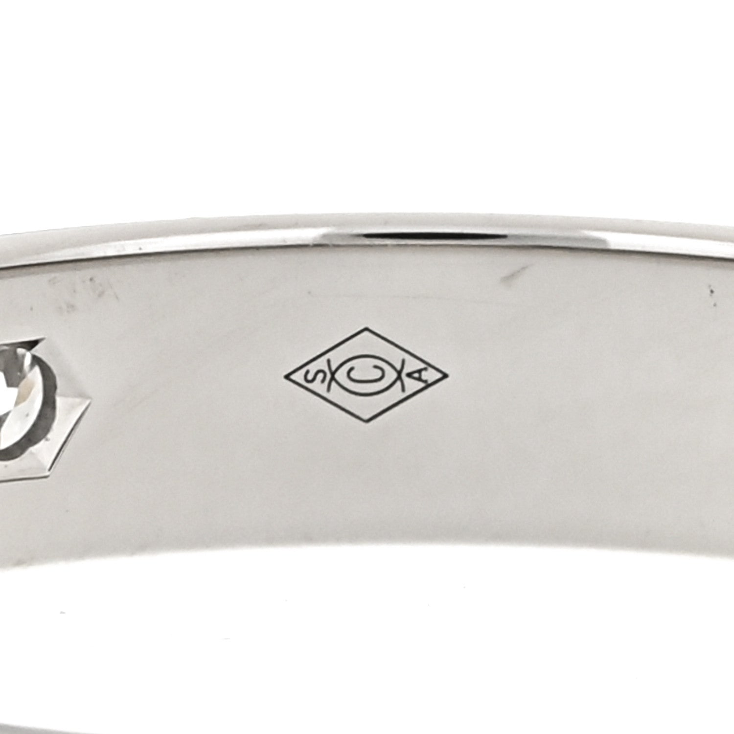 Cartier Platinum Diamond 3mm C De Cartier Wedding Band Ring 50 5.25 6 of 7