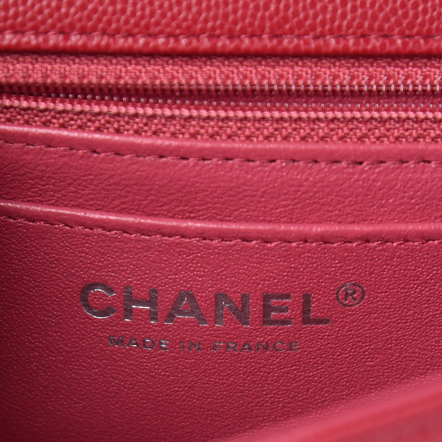 Chanel Caviar Quilted Mini Rectangular Flap Pink 6 of 11
