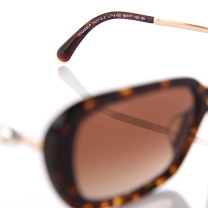 Chanel Pearl Square Polarized Sunglasses 5427-H-A Tortoise 5 of 7