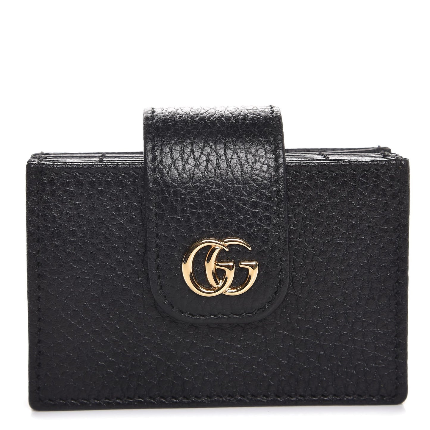 Dollar Calfskin GG Marmont Card Case Black