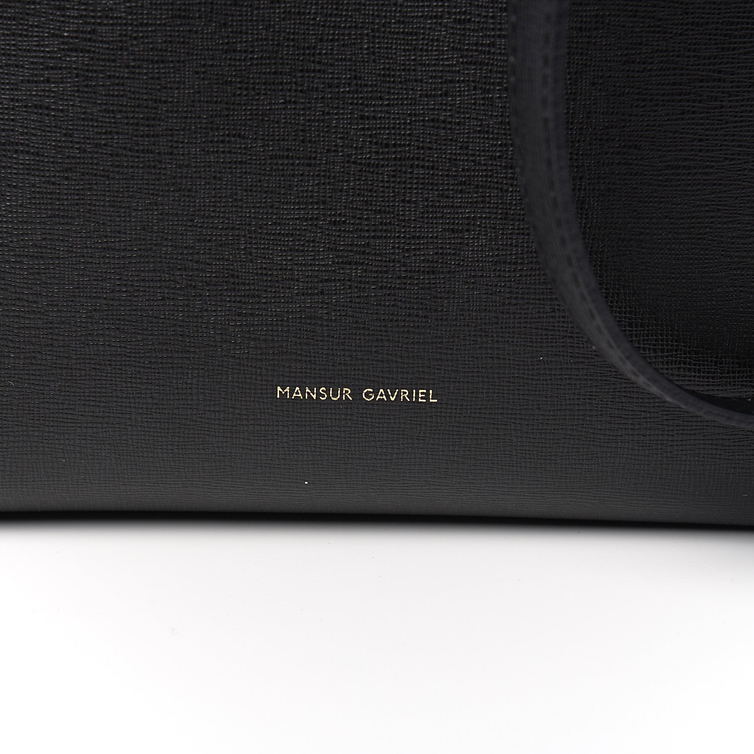 Mansur Gavriel Saffiano Bucket Bag Black Flamma 6 of 10