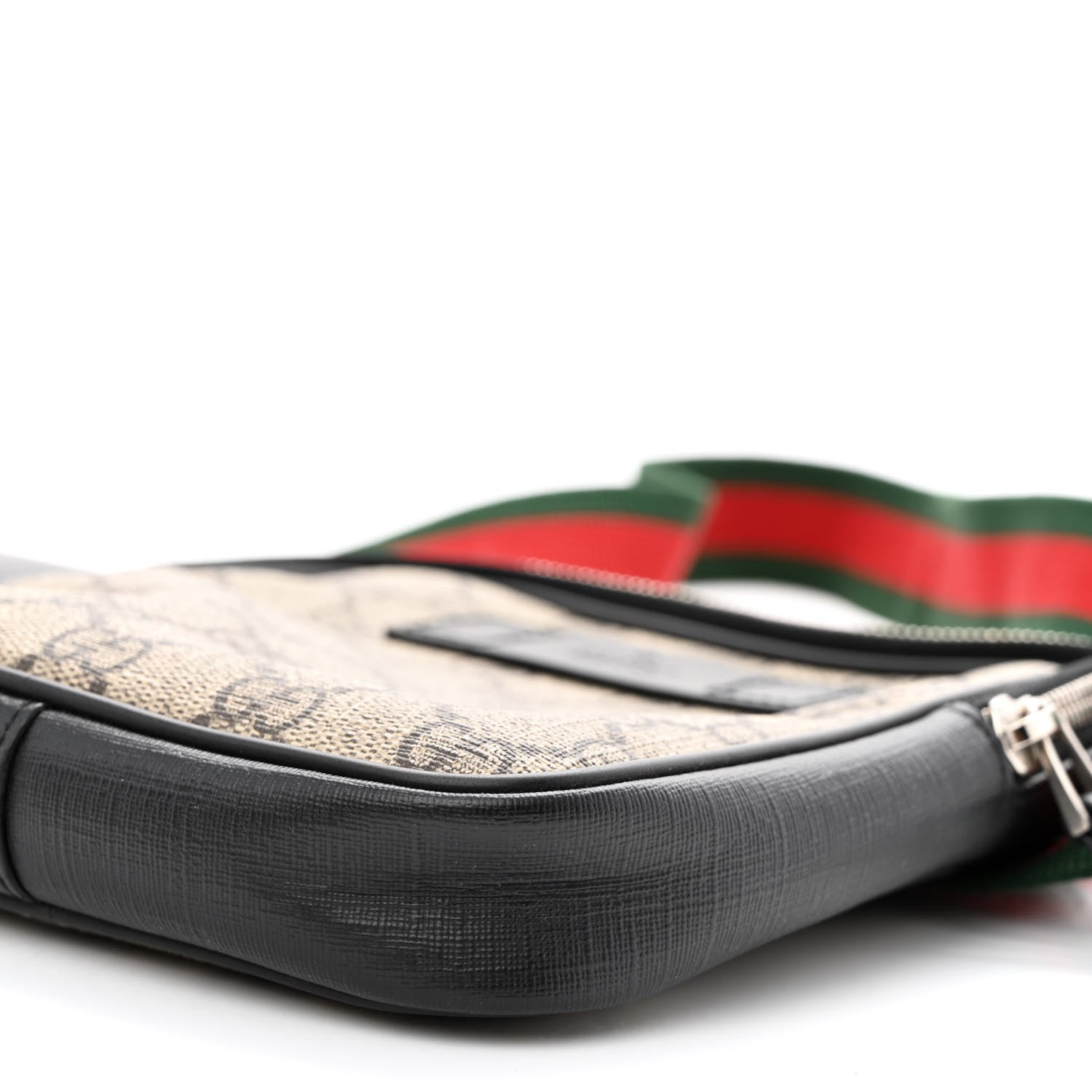 Gucci GG Supreme Monogram Web Belt Bag Black 13 of 14