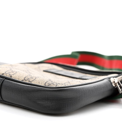 Gucci GG Supreme Monogram Web Belt Bag Black 13 of 14