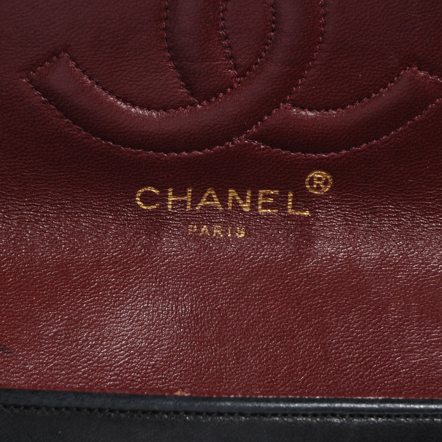 Lambskin Medium Single Flap Black