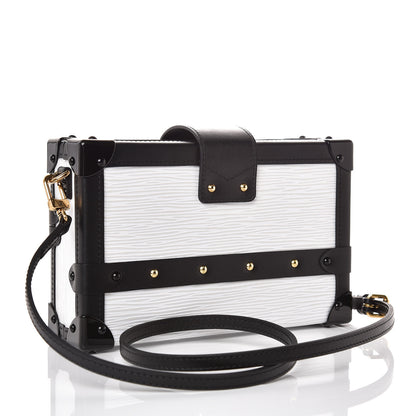 Louis Vuitton Epi Petite Malle White Black 3 of 8