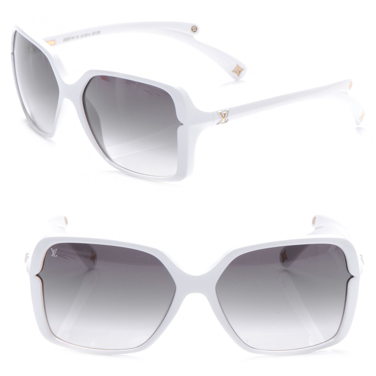 Louis Vuitton Flore Carre Sunglasses White 1 of 5