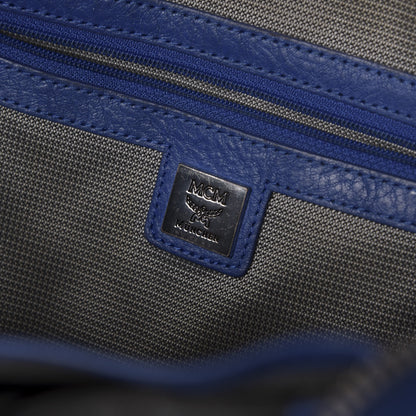 MCM Visetos Medium Side Stud Stark Backpack Blue 9 of 17