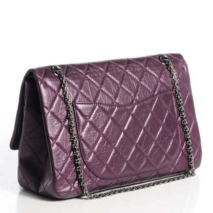 Chanel Aged Calfskin 2.55 Reissue 227 Flap Metallic Dark Purple 3 of 8