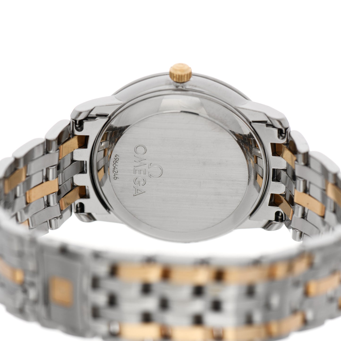 Stainless Steel 18k Yellow Gold 35mm De Ville Chronometer Automatic Watch 168.1050