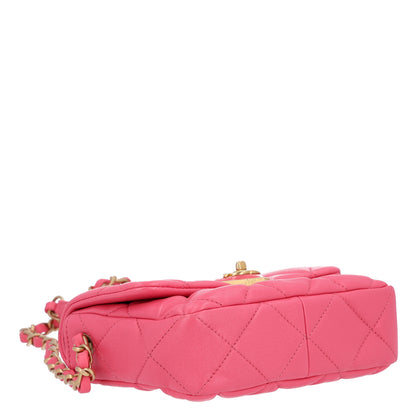 Chanel Lambskin Plexiglass Quilted Coco Love Mini Flap Pink 4 of 10
