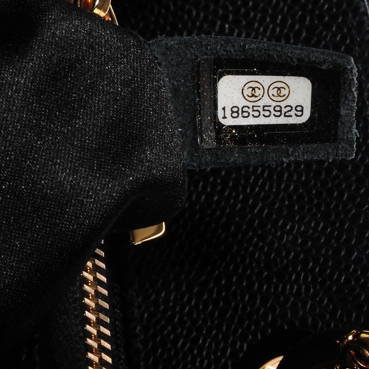 Caviar Quilted Grand Shopping Tote GST Black