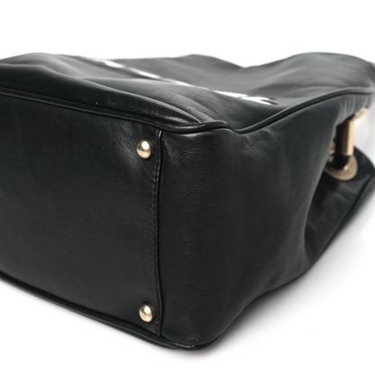 Chanel Lambskin Camellia Tote Black 10 of 10