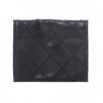 Chanel Calfskin Diamond Stitched CC Card Holder Black 3 of 7
