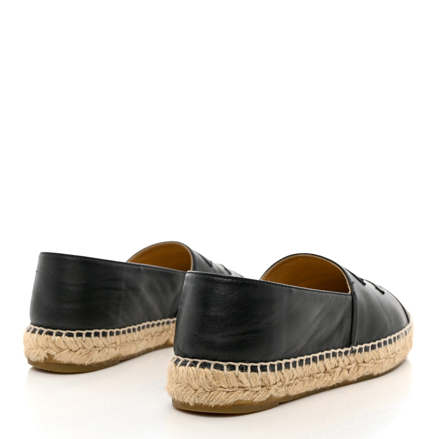 Chanel Lambskin CC Espadrilles 39 Black 4 of 10