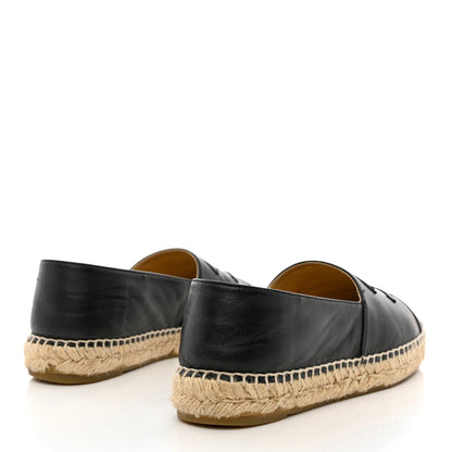 Chanel Lambskin CC Espadrilles 39 Black 4 of 10