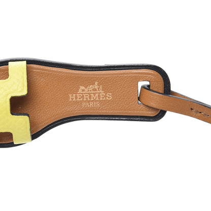 Hermes Epsom Butler Calfskin Hunter Oran Nano Bag Charm Lime 4 of 5