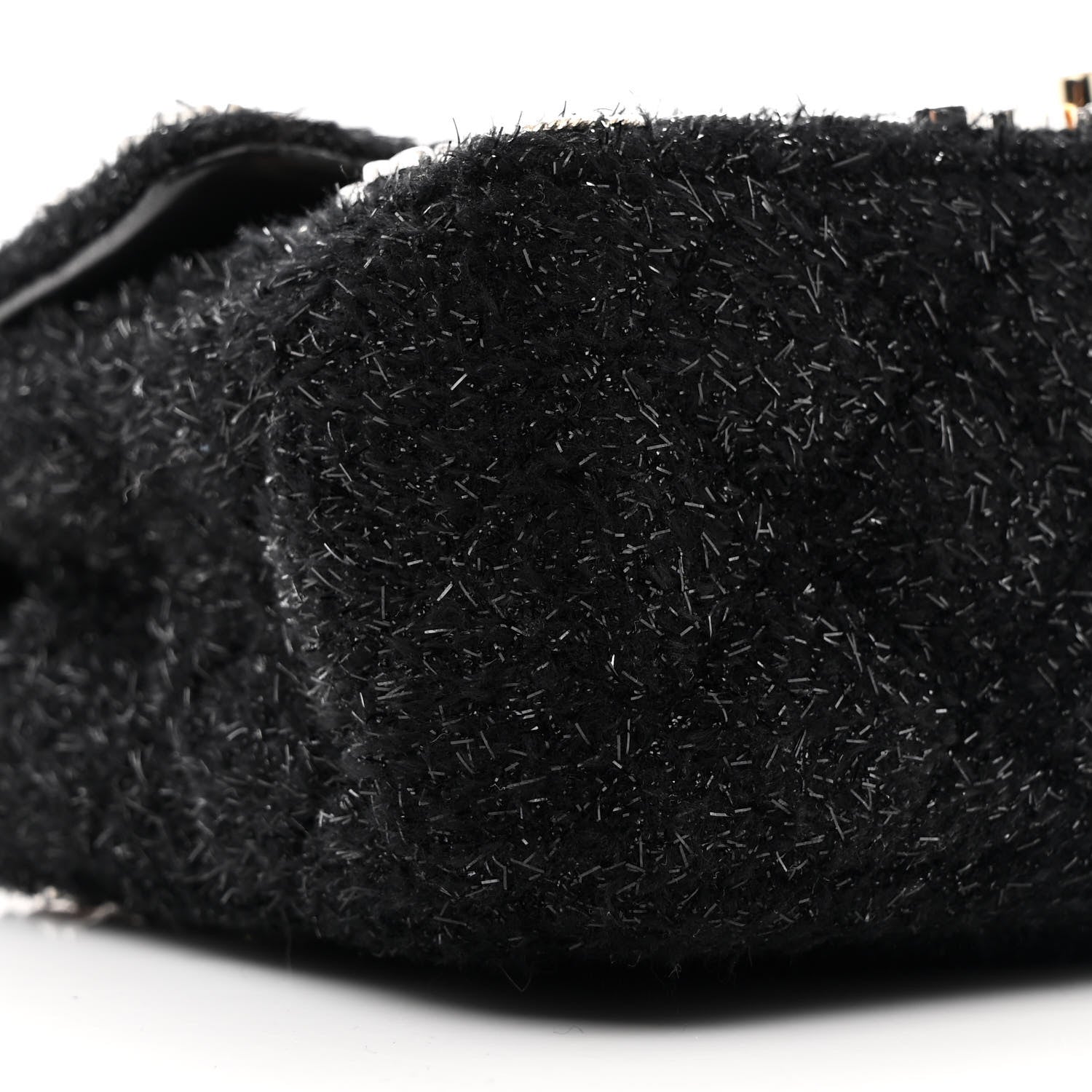 Chanel Boucle Tweed Enamel Charms Mini Rectangular Flap Black 8 of 9