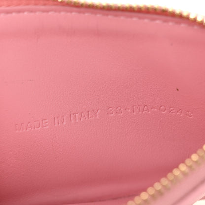 Christian Dior Supple Calfskin Cannage Caro Cosmos Zipped Card Holder Pink 7 of 10