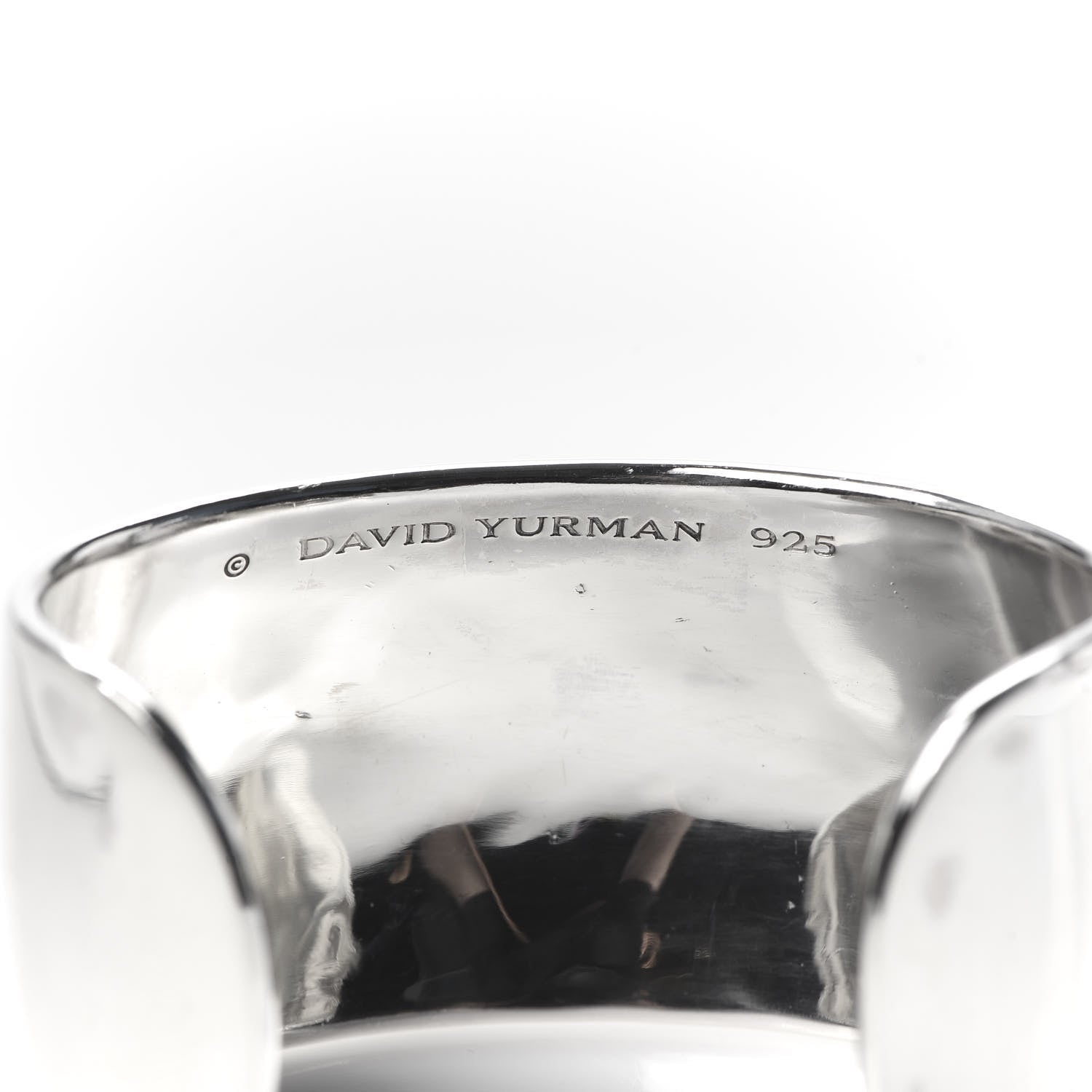 David Yurman Sterling Silver Diamond Chiclet Cuff Bracelet 4 of 5