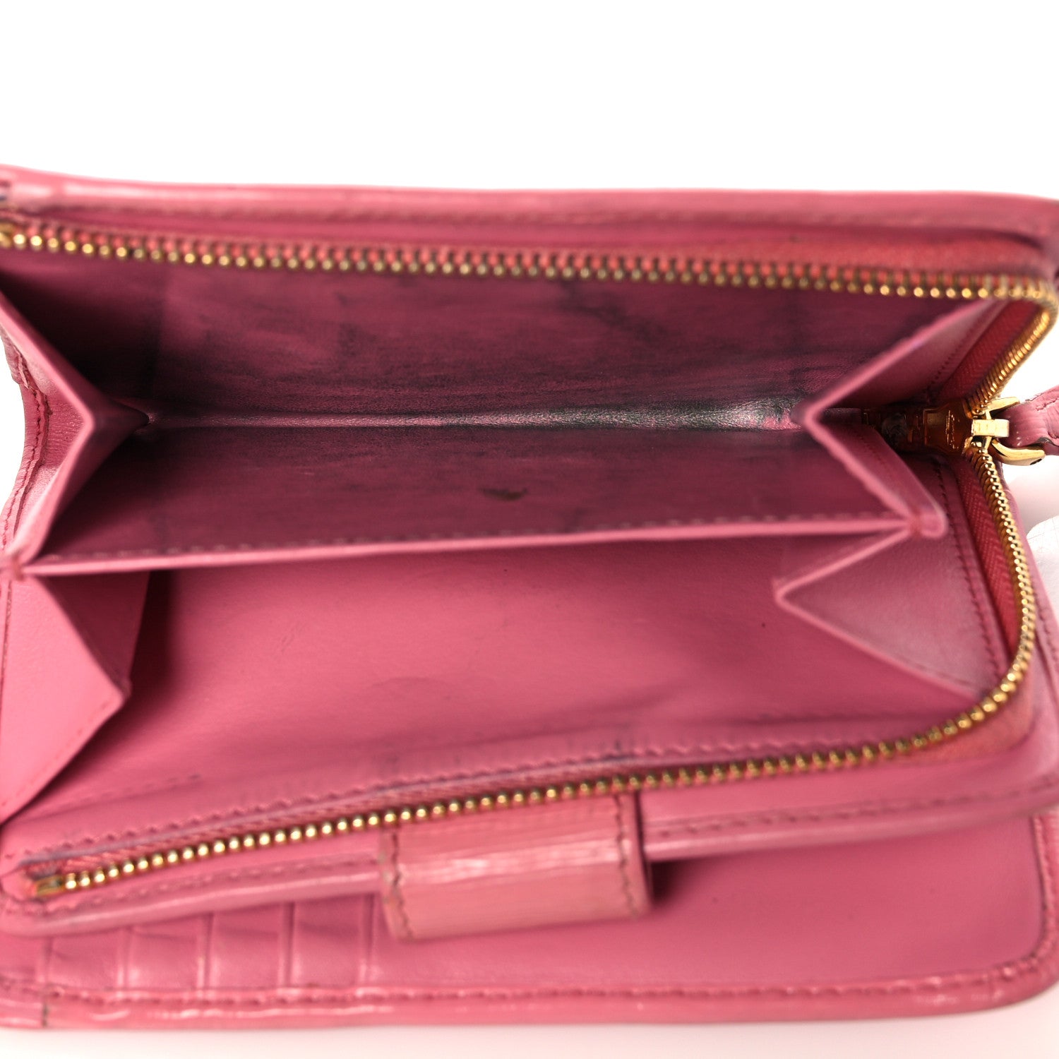 Prada Vitello Move Compact Wallet Geranio 6 of 19