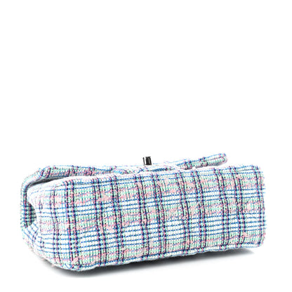 Chanel Tweed Quilted Mini Rectangular Flap Blue 4 of 10