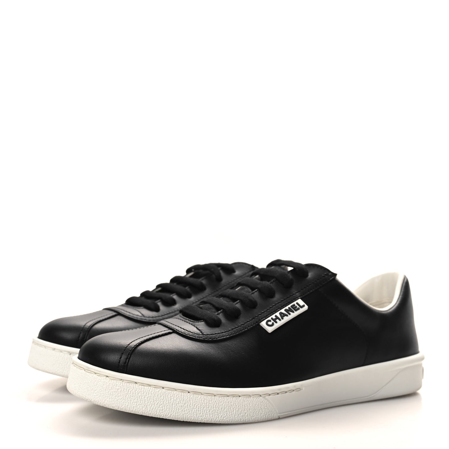 Calfskin CC Womens Sneakers 39 Black