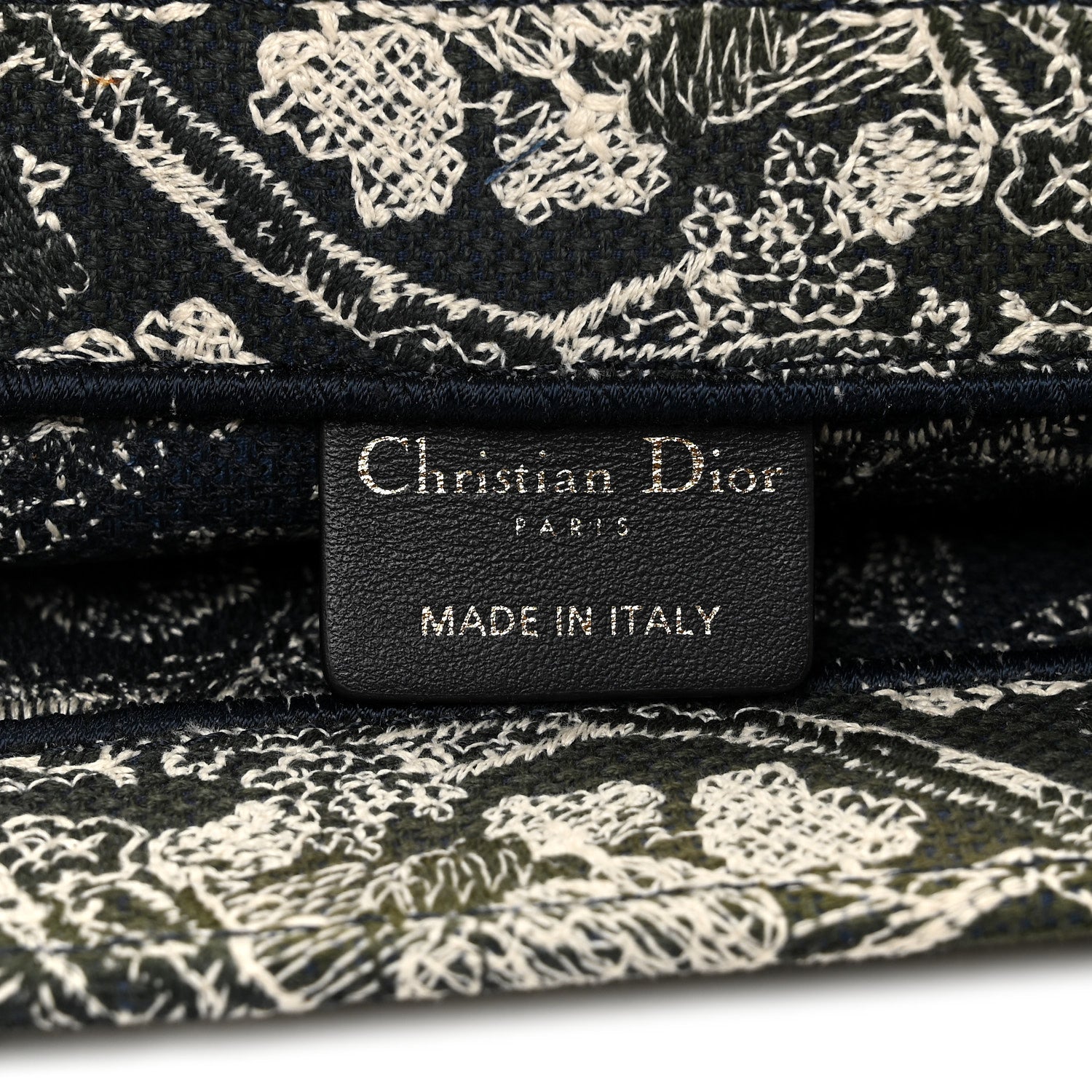 Christian Dior Canvas Embroidered Large Toile De Jouy Reverse Book Tote Blue 6 of 10