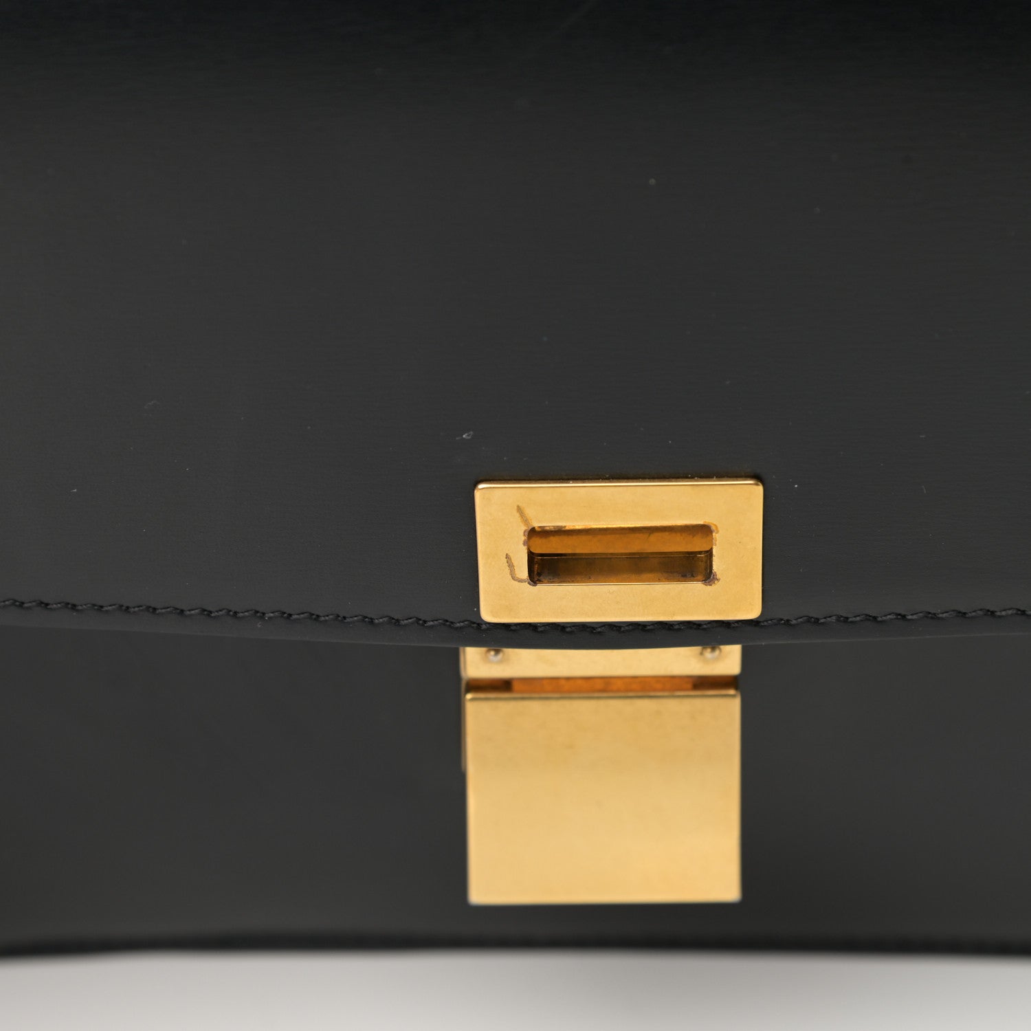 Celine Box Calfskin Medium Classic Box Flap Bag Black 13 of 14