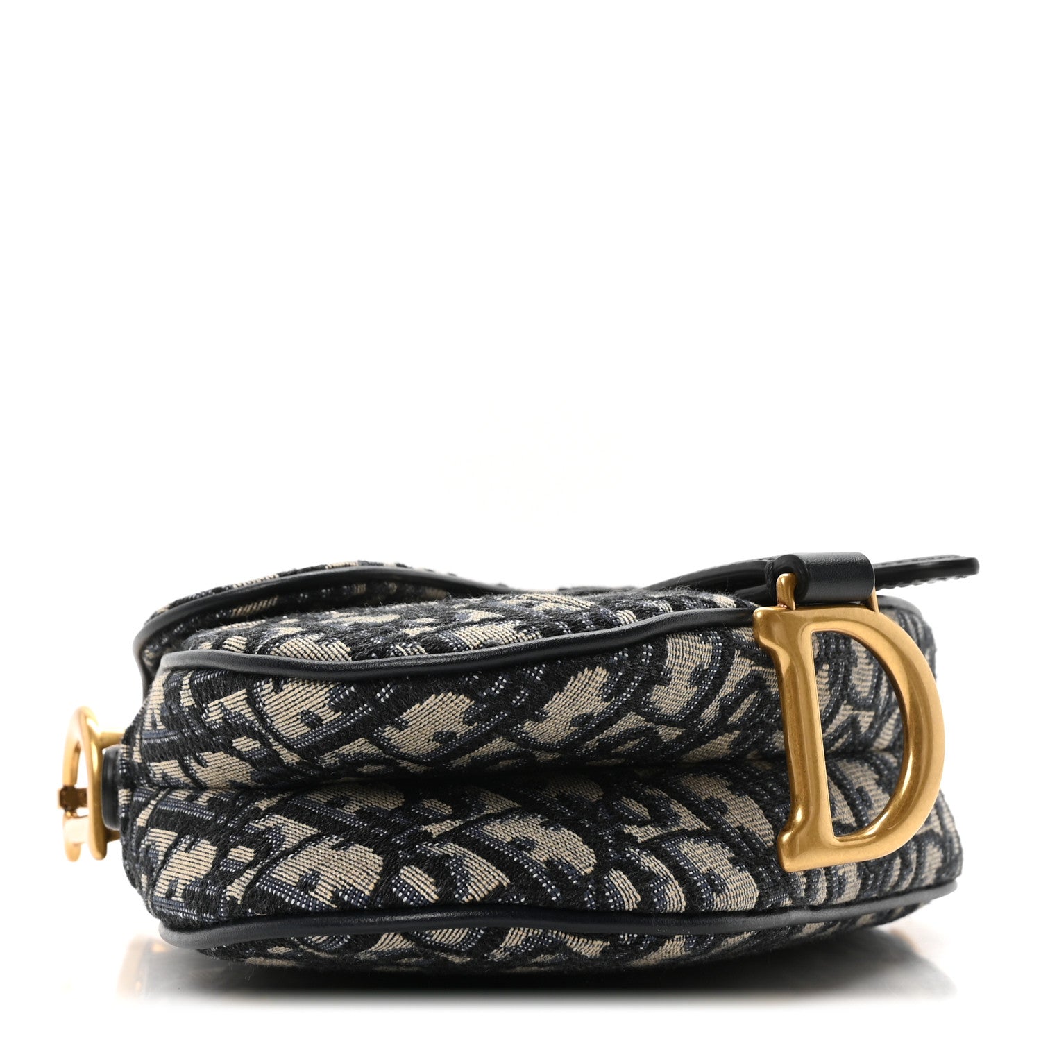 Christian Dior Oblique Mini Saddle Bag Blue 4 of 10