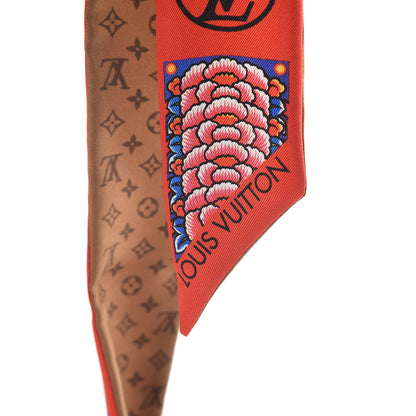 Louis Vuitton Silk Monogram Kabuki Stickers BB Bandeau Rouge 4 of 4