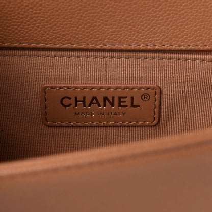 Chanel Caviar Quilted Small Boy Flap Brown 6 of 9