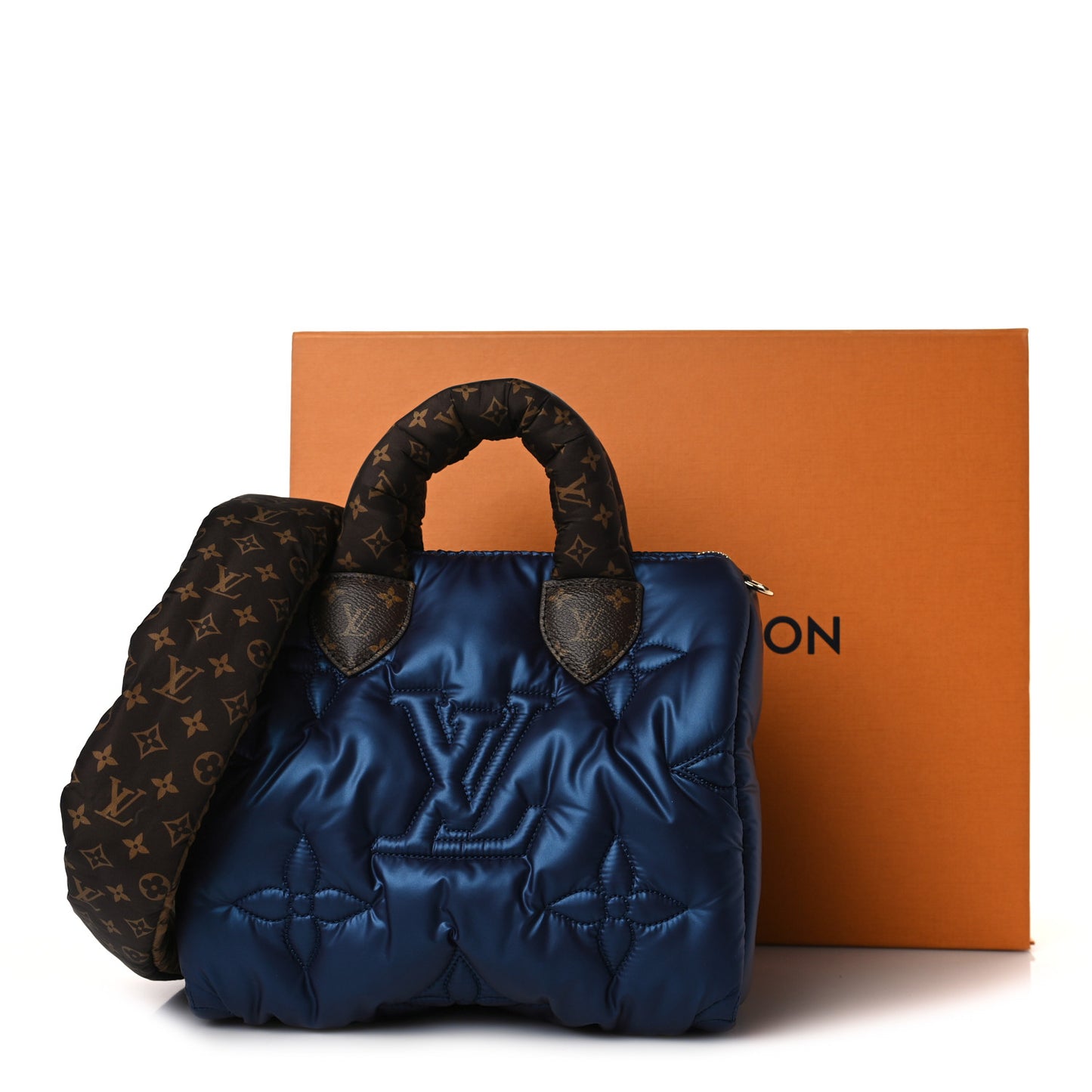 Econyl Mini Monogram Pillow Speedy Bandouliere 25 Navy