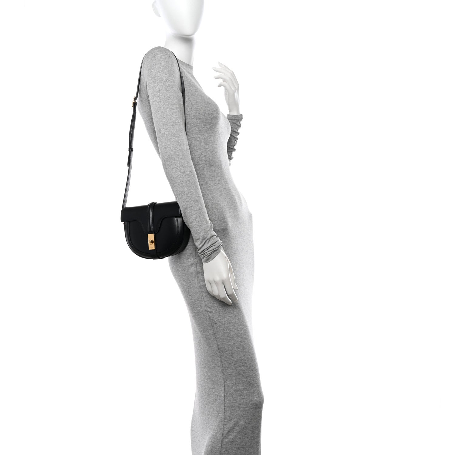 Celine Satinated Calfskin Besace Small 16 Black 2 of 14