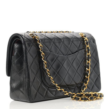 Chanel Lambskin Quilted Medium Double Flap Black 3 of 16