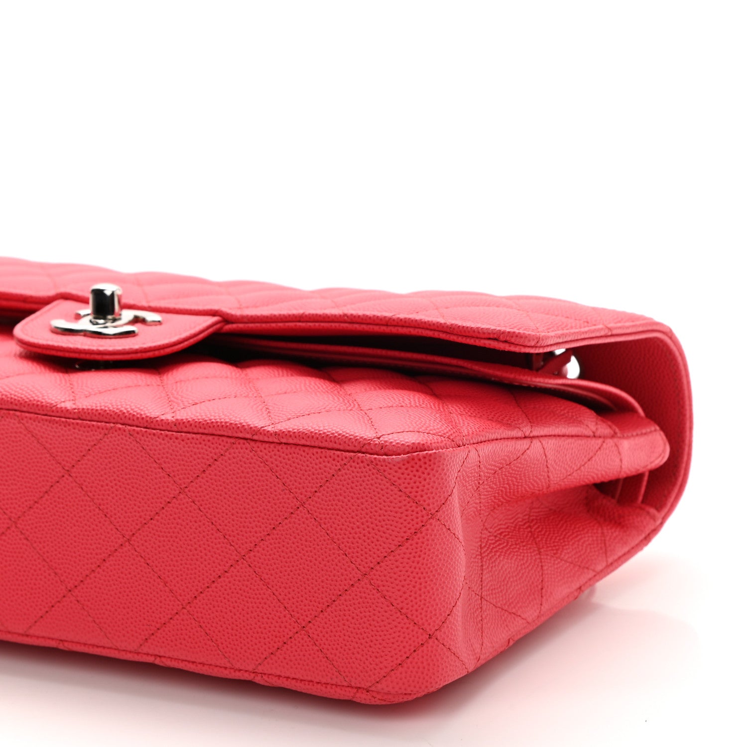 Chanel Caviar Quilted Medium Double Flap Red 5 of 10